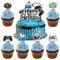 Alovez 25 Stück Videospiel Tortendeko Geburtstag Gaming Cake Topper Playstation Tortendeko Glitzer Spielkonsolen Thema Torten Deko Torten Deko für Kindergeburtstag