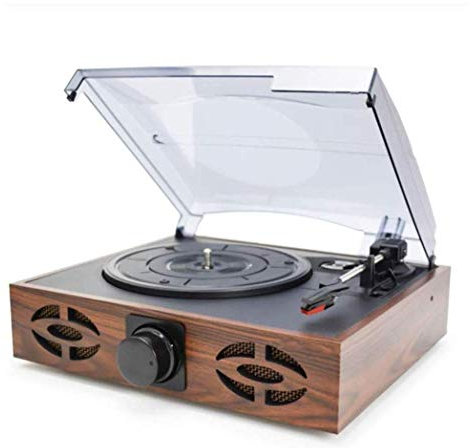 Aioneer Vinyl Playerge, Home Retro Phonograph Modern Lp Vinyl Record Player With Speakers Bluetooth Usb Tf Card Line In Fm Radio And Headphone Jack Gramophone