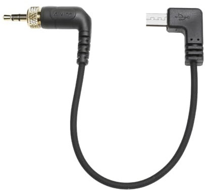 Alvin's Cables Tentacle Timecode-Kabel für Sony FX3| FX30| A7S3| A1-Kamera, verriegelbares 3,5-mm-TRS-zu-Micro-USB-Timecode-Kabel für Deity TC-1, Tentacle SYNC E Timecode-Generator 35 cm