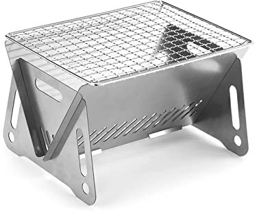 Adventure Grill - Compact Stainless Steel BBQ & Campfire Cooker, Portable Outdoor Cooking System for Picnics, Gardens & Coastal Trips