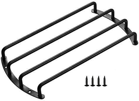 Homakover Black Color Metal Car Bar Grille for Car Audio Speaker Subwoofer, 10 Inch Bar Grille Sub Grill Cover Protector, 4 Bars Audio Speaker Grill Cover Guard for Auto Car