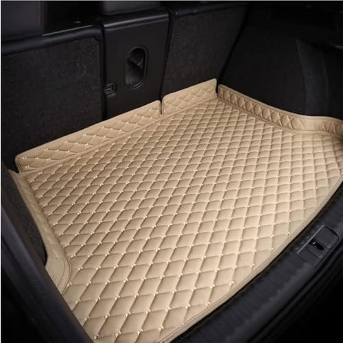 CJYCJY Alfombrilla Maletero de Coche para Renault Kangoo II 2007-2021, Bandeja Protector Protección Impermeable Antideslizante Almohadilla,Beige