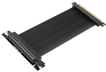 Mars Gaming MCA-PCIE40, GPU-Riser-Kabel PCIe 4.0 x16, Flexibles und Ultrastabiles Design, 90º-Stecker, 30AWG-Kupferkabel mit EMI-Abschirmung, Hochgeschwindigkeits-Datenübertragung, 300mm