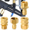 SQAQS 4pcs Adaptateur de Nettoyeur Haute Pression, Cuivre métal, Raccord de Tuyau à Raccord Rapide Nil Fisk/Bo SCH, vers Raccord Femelle M22-15MM, Raccord Rapide en Métal, Kit Adaptateur Rallonge