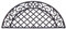 Darthome Half Moon Cast Iron Doormat 67x34cm Brown Metal Victorian Heavy Duty Entrance Non Slip