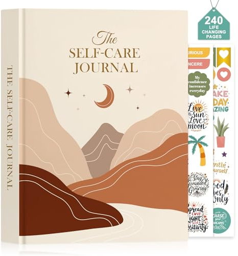 Lanpn Selbstliebe Tagebuch für Frauen Erwachsene, Achtsamkeitstagebuch Selbstfürsorge Buch, Self Care Tagesplaner für Mehr Achtsamkeits & Motivation, 240 Seiten, Englisch