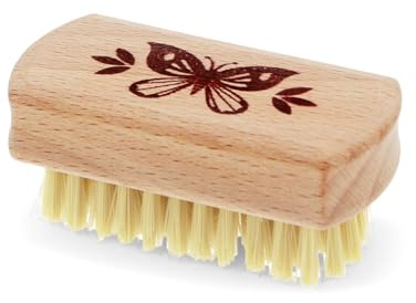 Wooden travel nail brush - Butterfly