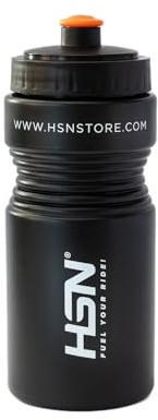HSN Gourde de cyclisme Fuel Your Ride | 550 ml | Noir/Blanc | Bouteille en plastique recyclable sans BPA avec matériaux Eco-Friendly | Bouchon anti-goutte | sans odeur
