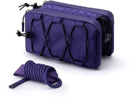 ROCKBROS Fahrrad Rahmentasche 2in1 mit Schultergurt und Schnellverschluss | mit Elastische Seitenkordel, Schlanke Oberrohrtasche, Top Tube Bag, für Rennrad MTB Gravel Trekking und Commuting