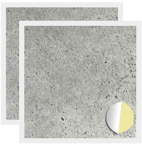 vidaXL Selbstklebende Schraubenabdeckung 2 pcs Beton Grau, Klebende runde Abdeckung, Deko-Accessoire, Schraubenverstecker, DIY-Material, Bastelwand Möbel Deko