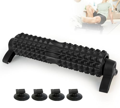Faszienrolle Wirbelsäule mit 3D-Texturmassage, 53 cm Faszienrolle mit Ständer, Foam Roller für Rücken Beine, Mittlere Härte,für Körperdehnung, Erholung, Training und Tiefengewebe