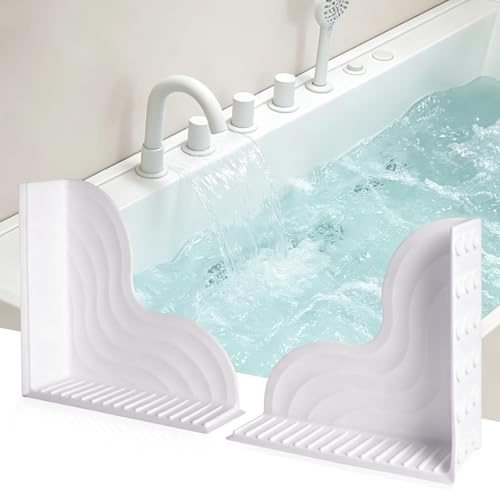 2 Stück Dusche Spritzschutz Badewanne Silikon Saugnäpfe wiederverwendbar