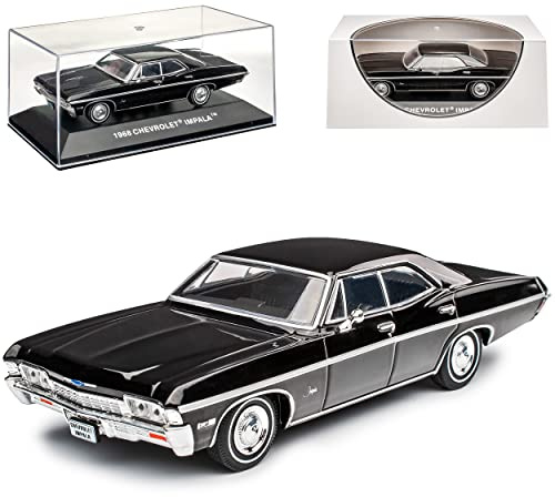 Chevrol. Chevy Impala Limousine Schwarz bekannt aus Supernatural 4. Generation 1965-1970 1/43 Modell Modell Auto