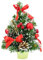 Christmas Concepts® 30cm (12 ) Albero di Natale glassato con decorazioni rosse e pigne
