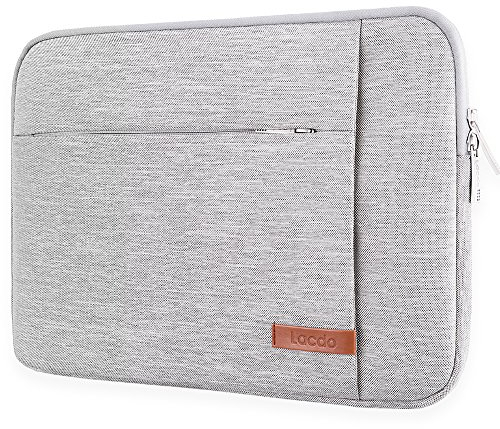 Lacdo Laptoptasche Schutzhülle für 16 Zoll Neu MacBook Pro M4/M3/M2/M1 Pro/Max A3403 A3186 A2991 A2780 A2485 A2141 2024-2019, 15 Zoll Surface Laptop 7th Copilot+PC/Surface Laptop 6 5 4 3, Grau