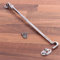 Chrome 12 Extra Large Silent Cabin Hook & Eye - Garage/Gate/Shed Long Arm Holder