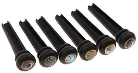 6pcs Dot-Gitarrensteg Ende Pin Für Akustikgitarre Gesetzt