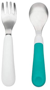OXO Tot Fork And Spoon Set - Teal
