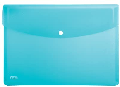 ELBA Urban Brieftaschen A4, aus Kunststoff, transparent, blau, 5er Pack