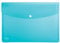 ELBA Urban Brieftaschen A4, aus Kunststoff, transparent, blau, 5er Pack