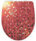 SCHÜTTE 82588 Duroplast High Gloss WC-Sitz RED GLITTER mit Absenkautomatik und Schnellverschluss, Motiv