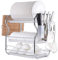 WeFun Abtropfgestell 3 Etagen, Geschirrabtropfer Geschirrtrockner für Teller und Besteck, Kitchen Craft Abtropfgestell (B)