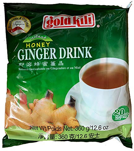 GOLD KILI Bevanda istantanea al tè allo zenzero al miele - 18 g x 20 bustine - 360 g originale