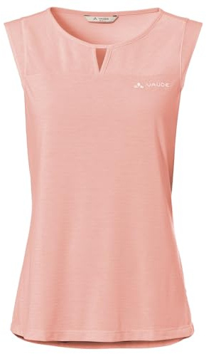 VAUDE Women's Skomer Hiking Top, pflegeleicht und schnelltrocknend, figurnah geschnittenes Top, Soft Rose, 36