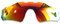 Polarlens Verres de rechange pour Oakley Radar EV Path – Compatibles avec les lunettes de soleil Oakley Radar EV Path (rouge feu)