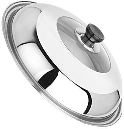 TOPBATHY Stainless Steel Pot Lid Kitchen Gadget Multifunctional Cover for Cooking Anti-oil Splash Protector Efficient Food Warmer Knob Stylish Design for