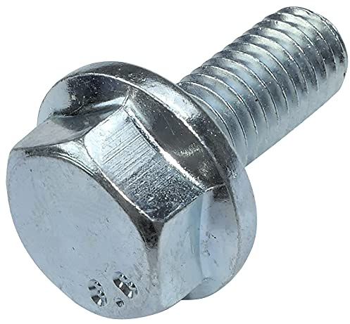 AERZETIX - C52333 - Set di 10 - Bullone flangiato - vite a testa esagonale con flangia - M8x20mm - DIN 6921 - durezza 8.8 - in acciaio zincato - vite di fissaggio