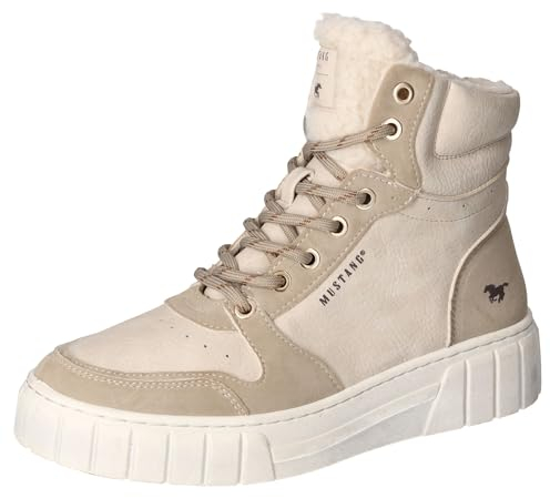MUSTANG Damen Stiefelette Ivory EU 39 Ivory EU 39