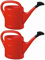 2X Gießkanne 5L ROT + 1x BILDMAGNET! Blumenkanne Kunststoff für groß & klein, Garten & Zimmerpflanzen Gießkannen Gieskanne Gieskannen Giesskanne 5 L Liter Watering Can Kinder Zimmergießkanne