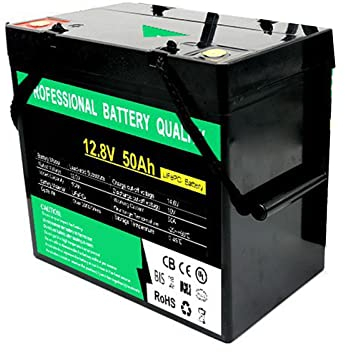 FREEDOH Batería Ciclo Profundo LiFePO₄ De 12V Batería Litio Recargable 100Ah RV Energía De Respaldo Aplicación Fuera De La Red Y Almacenamiento De Energía En El Hogar,12v 50ah