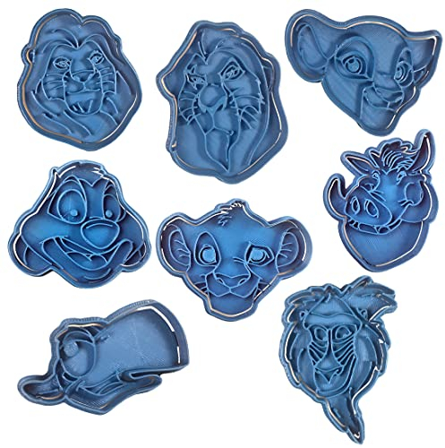 Cuticuter PACK Inspiré Roi Lion 8 pièces, bleu