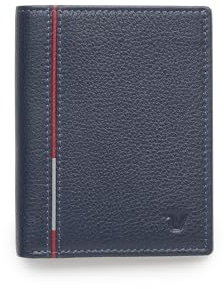 RONCATO Boston portafoglio verticale uomo pelle RFID (NAVY)
