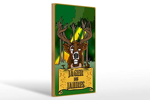 FEMER Holzschild Jagd 20x30cm Jäger des Jahres REH