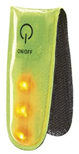 Newrban| Clip mit Led-Licht - DREI Leuchtmodi und Blinken - Erhöht die Sichtbarkeit der Fahrer und die Sicherheit im Straßenverkehr- Gelb