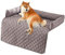 Kongdson Comfy Dogs Bed for Sofa Bed, Soft Waterproof Cat Dog Pad, Cats Dogs Cushion Sofa Couch Protector, Non-Slip Washable Pet Bed Mat (90 x 135 cm, Light Gray)