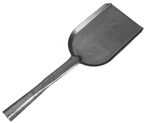 Pala per cenere da camino, in metallo, grande paletta da giardino per raccogliere rifiuti di carbone e polvere (14 cm di larghezza)