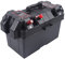 Akku Batteriebox Aufbewahrung Batterie Box mit Doppel-USB-Anschluss, Echtzeitüberwachung,für Marine Boot RV Camping Reise Blei Säure AGM Lithium LiFePO4 Batterie (Batterie Nicht enthalten) Schwarz