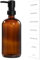 GMISUN Seifenspender Bad, 500 ml Seifenspender Glas braun mit Pumpe & Etiketten, modern Spülmittelspender für Küche und Badezimmer, nachfüllbarer Seifenspender Braunglas, Pumpspender/Pumpflasche Glas