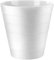 VIVAAS Plastic Waste Paper Bin 6L Round Waste Basket Trash Can Lightweight Rubbish Bin for Kitchen, Bedroom, Bathroom, Open-Top Design, Outdoor Garbage Container Dustbin (White)