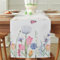 meioro Bunte Blume Tulpe Schmetterling Tischläufer, 30x140cm Saisonale Tischwäsche, Frühling Sommer Hochzeit Tischdecke für Küche Essen Urlaub Party Tischdekoration