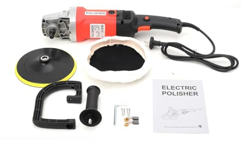 L-home 1400W Poliermaschine Schleifmaschine, Profi Nass-Steinschleifer 3000 U/min Rotationsschleifer mit ⌀180mm Schleifteller und 1,9m Kabel,für Granit, Marmor