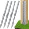4 Pack Fence Post Repair - Fence Post Anchor Ground Spike for Repair Tilted/Broken Wood Fence Post, Easy to Install & Double Firm