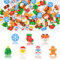 EUIEUT 200 Stück Weihnachten Radiergummi Mini Cartoon Weihnachtsmuster Radiergummi Bunt Kleine Bleistift Radiergummis Weihnachten Süß Weihnachtsmann Schneemann Radiergummi Weihnachten Geschenke