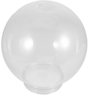 Garneck Globo Lampada Acrilico Trasparente Sferico Per Illuminazione Esterna Paralume Semplice Per Lampade Da Giardino Patios E Strade Facile Installazione E Alta Trasparenza