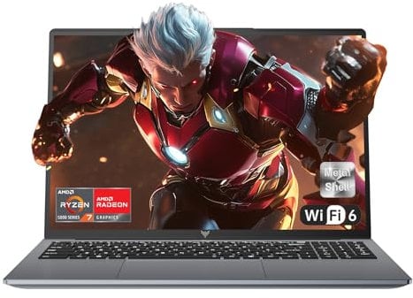 ACEMAGIC 2025 Laptop 16 Inch FHD Display,Ryzen7 5700U,16 Thread,4.3GHz,16GB DDR4 512GB SSD M.2,Metallgehäuse Computer,Backlit Keyboard,WiFi 6, BT5.2, HDMI, Typ C,hohe Leistung