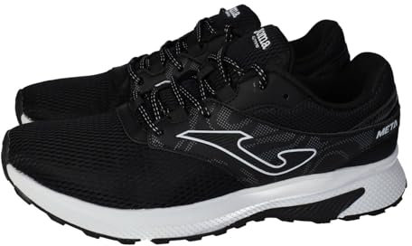 Joma RMETAS2501 Deportivas Negras para Hombres, cómodas y Ligeras, con Cordones y Plantilla Extraible, Ideales para Hacer Deporte, Calzado de Uso Diario Hombre Deportivos Negro 47